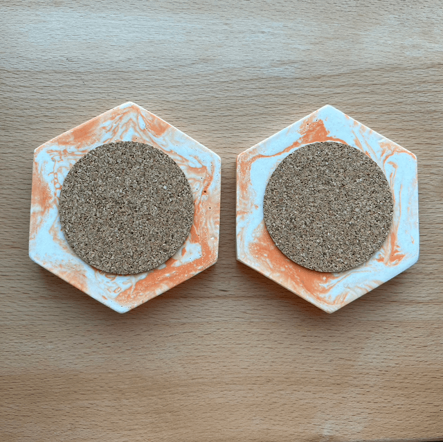 Coral hexagon